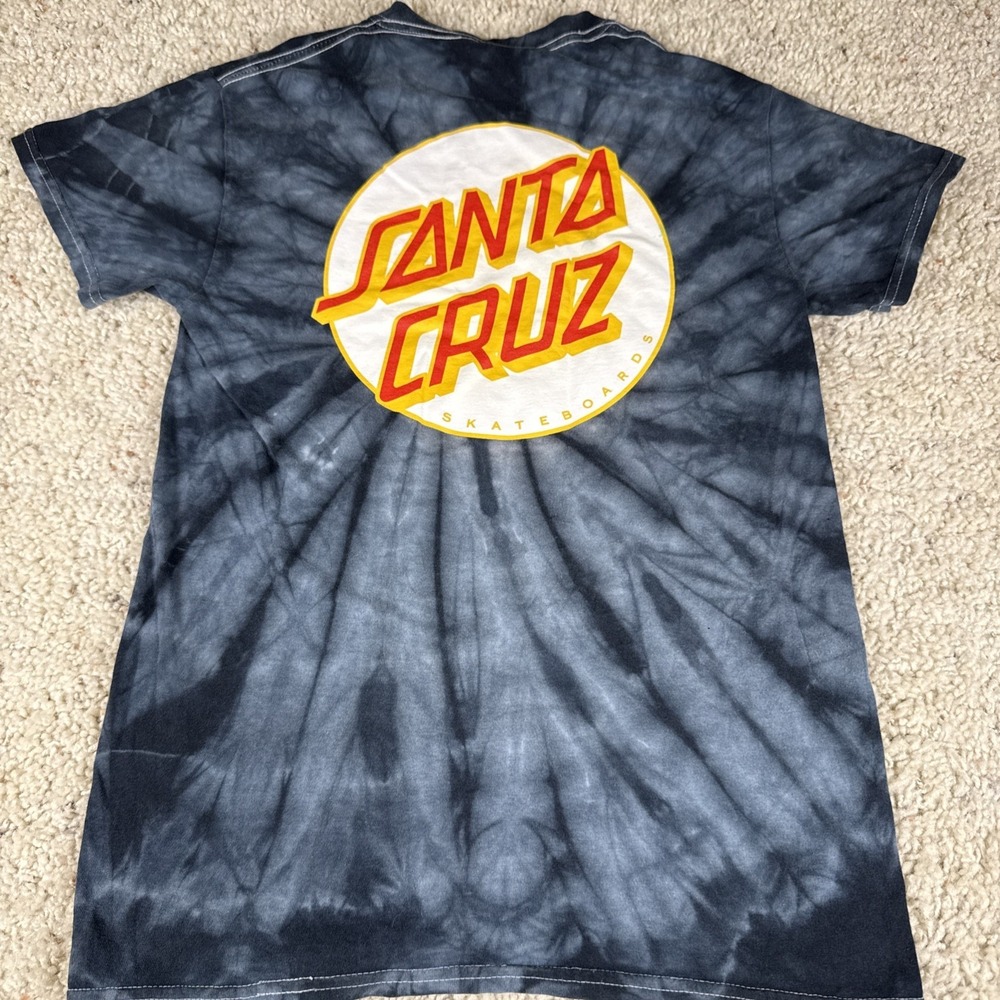 Vintage 2000's‎ Santa Cruz Speed Wheels Tie Dye Skateboard Skater T-shirt Small